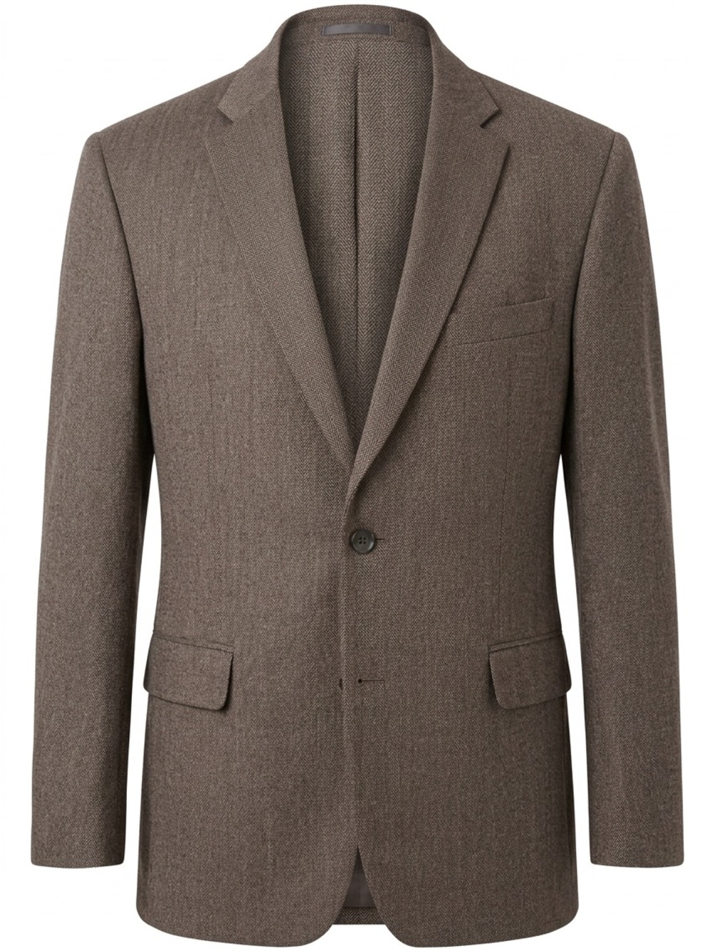 Jos. A. Bank Taupe-Brown Single-Breasted Sport Coat